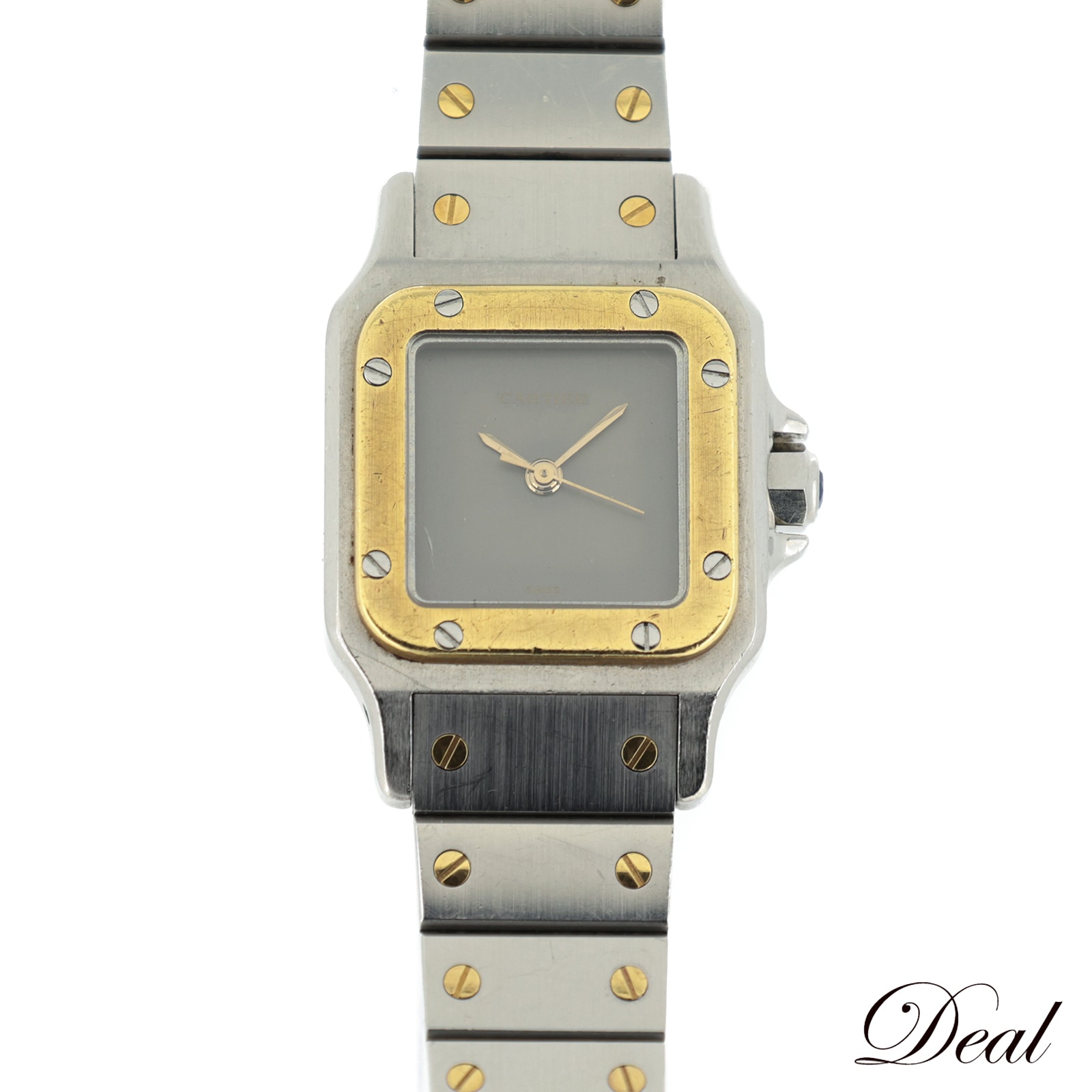 カルティエ サントスガルベSM ゴースト SS/YG レディース 腕時計