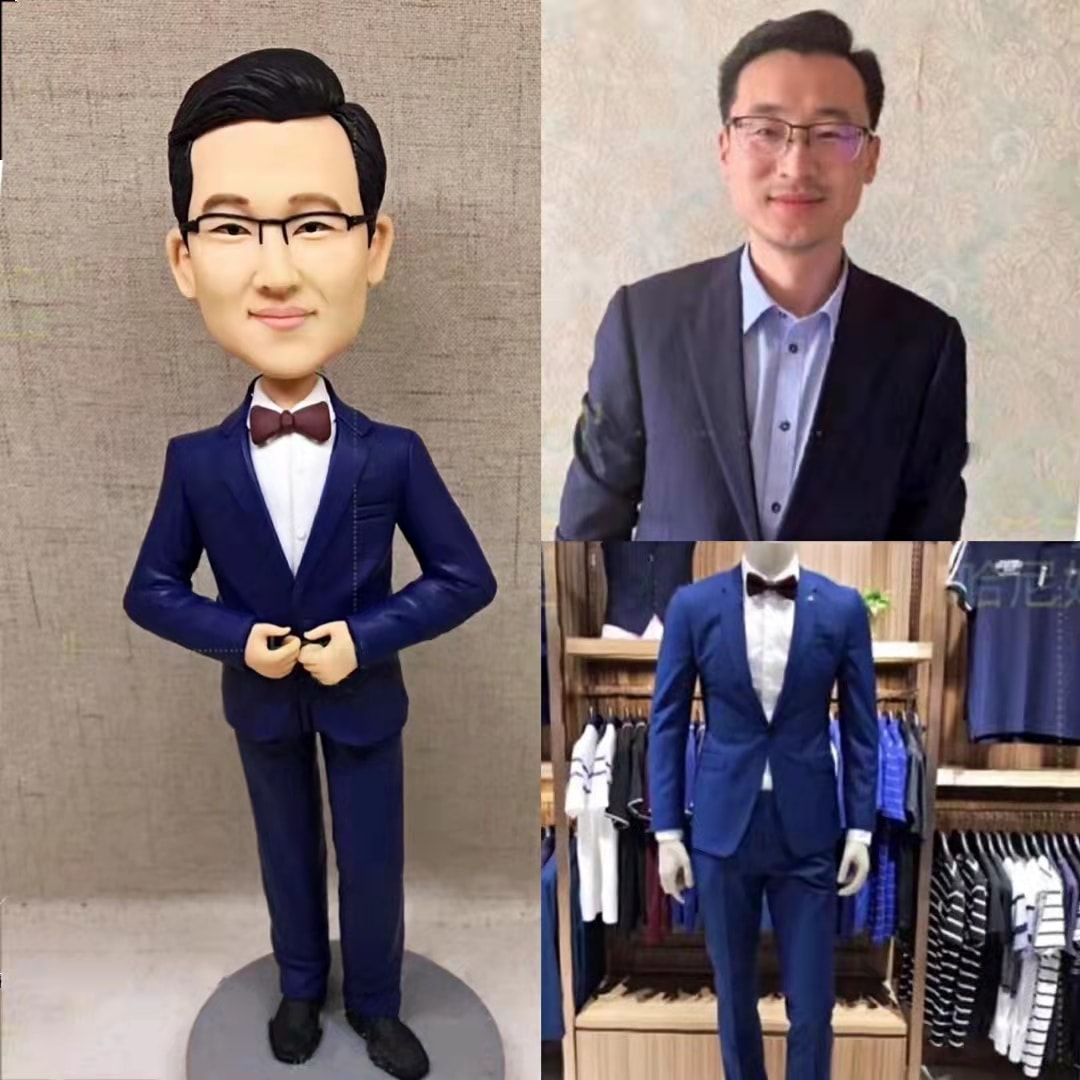 【オーダーメイド】3D肖像画 似顔絵 写真 人形 フィギュア 友達 同僚 先輩 上司 誕生日 退職 送別 定年 プレゼント