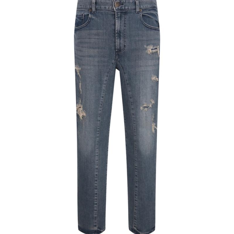 男性プレミアムスリムバギーフィットMトーンデニムパンツ_US