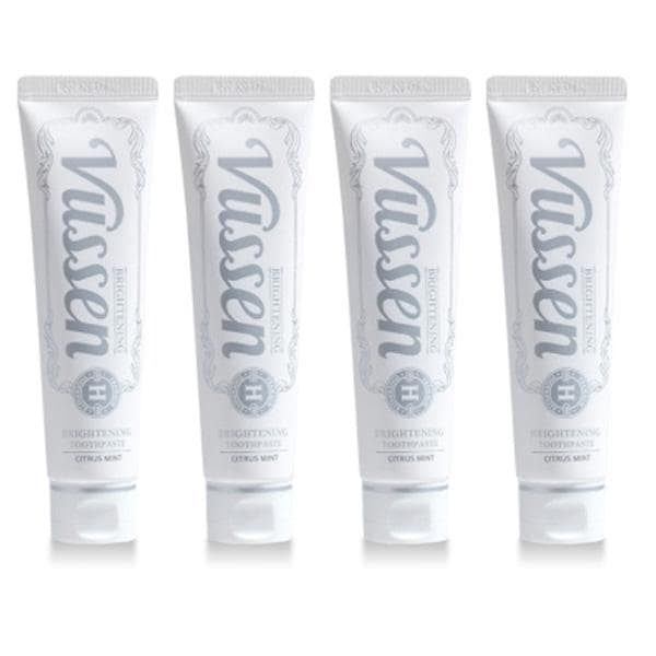 VUSSEN H ビューセン ホワイトニング 歯磨き粉 4本セット 韓国 美容 美白 WHITENING 口臭 タバコ 歯の黄ばみ 虫歯 歯周病 デンタルケア 120g