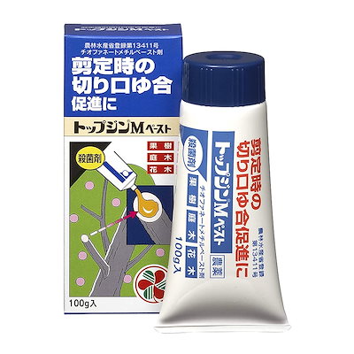 他サイト： 住友化学園芸 殺菌剤 トップジンMペースト 100g 癒合剤 樹木切り口保護剤 園芸 剪定の商品画像