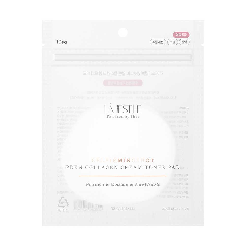 laesthe cell firming shot pdrn collagen cream toner pad 25ml 100 sheets