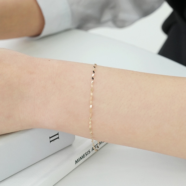 ブレスレット [SOO-SOO] 14k gold Lovell Plain Bracelet (23ARB001)