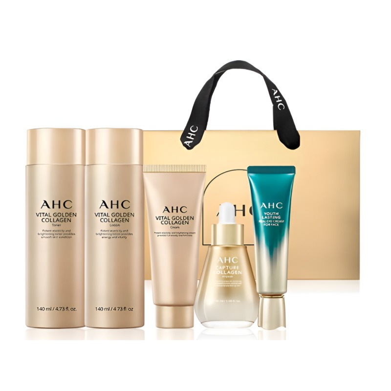 バイタル ゴールドコラーゲン ユース トータル スキンケア 5種セット 基礎化粧品 光彩 弾力性 保湿 しわ 韓国コスメ