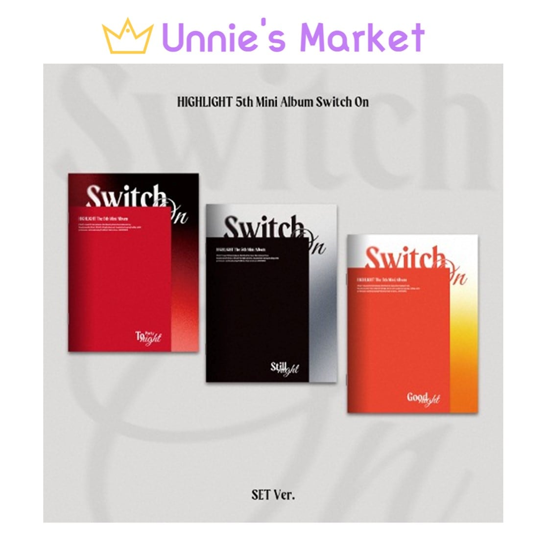 [SET(3EA)] HIGHLIGHT [Switch On] THE 5th MINI ALBUM