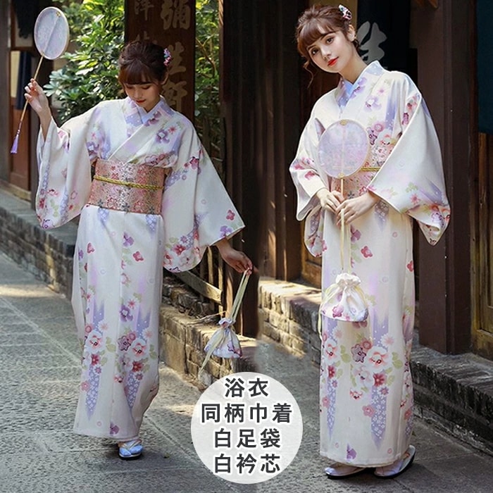 利用可能なポイント ホワイト 浴衣 セット レディース 浴衣セット 大人 着物 和服 コスプレ コスチューム 女性 高校生 花柄 ルームウェア 夏 女性 ゆかた 派手 可愛い おしゃれ きれいめ イベ