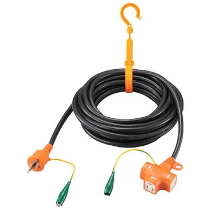 トラスコ中山　抜け止めアース付ポッキンプラグ延長コード 10m　TKCNDPK10