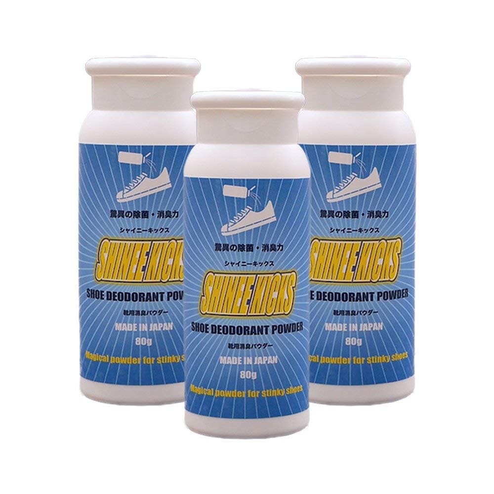 3個セット 靴消臭パウダー シャイニーキックス 靴 消臭 パウダー 粉末 靴消臭剤 大容量80g