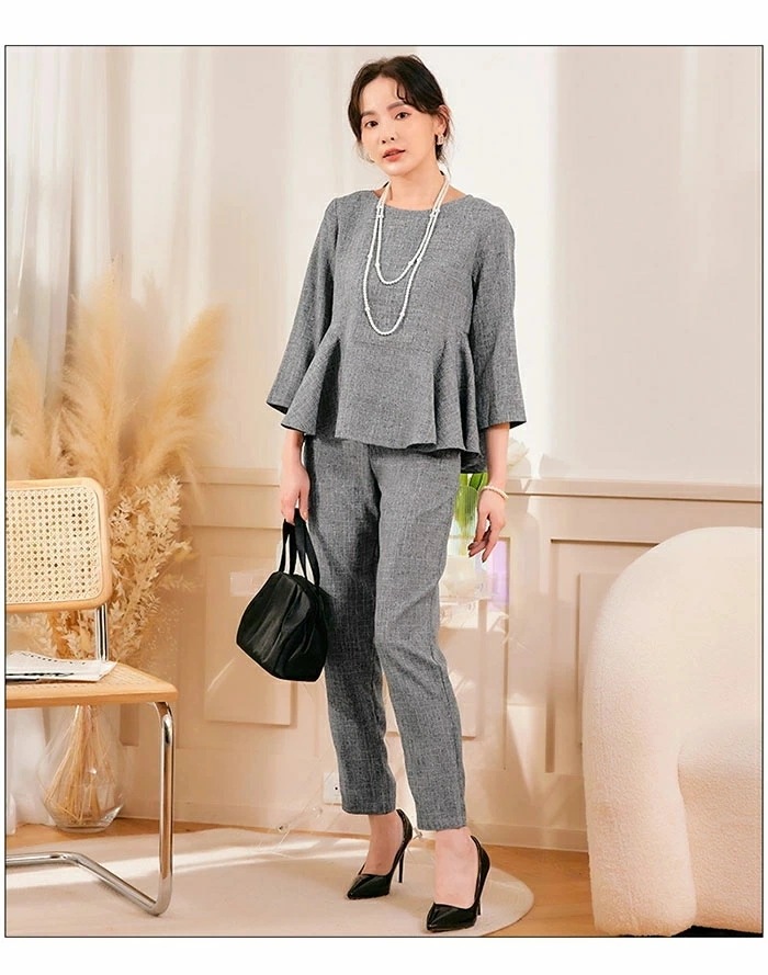 セットアップ レディース セレモニースーツ 入学式 ママスーツ 卒業式 スーツ 母 卒園式 ママ オシャレ ブラウス＆パンツ 入園式 服装 母親 結婚式 パンツドレス パーティードレス パンツスーツ