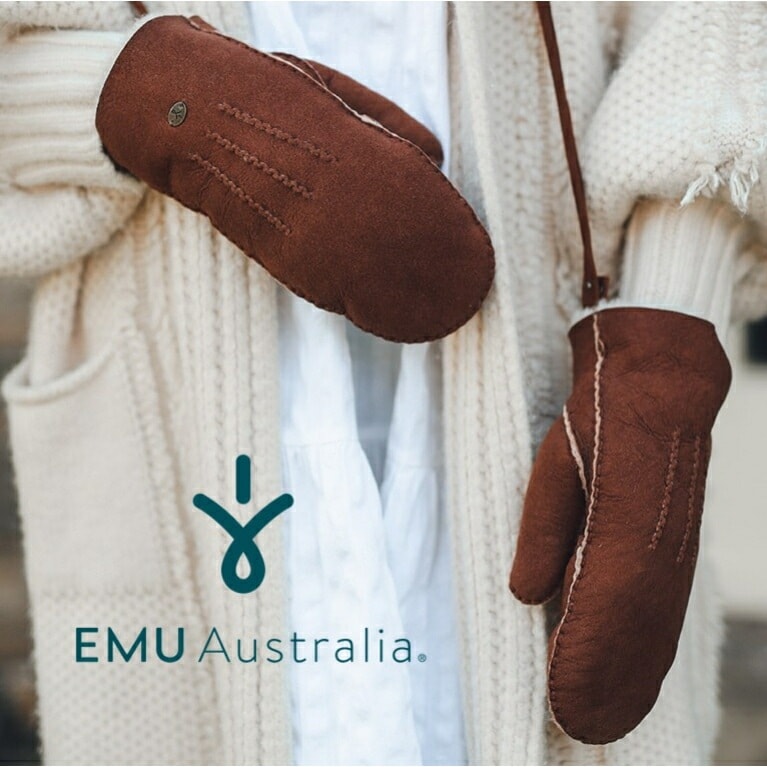 【公式】EMU Australia Birrarung Gloves ミトン グローブ シープスキン ボア ファー レディース メンズ 冬 暖かい かわいい 秋冬 防寒 ブランド 本革 天然