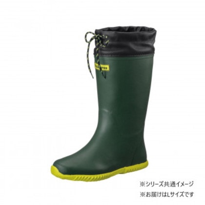 福山ゴム工業 長靴 ノーカーズ 3 L ダークグリーン AA83 200