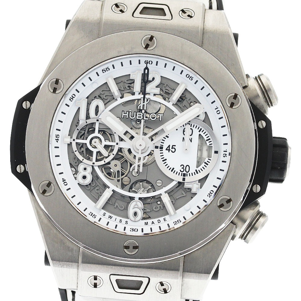 ウブロ HUBLOT 411.NE.2010.LP.JSMIS ビッグバン ウニコ クロノグラフ 自動巻き メンズ _954288【中古】
