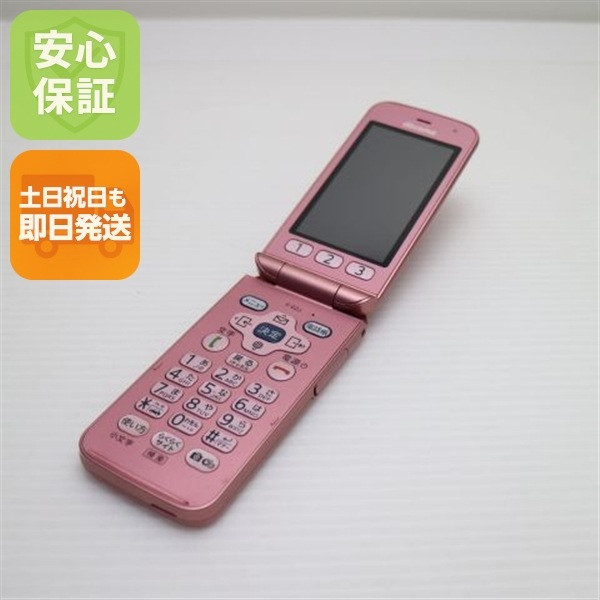 美品 F-02J らくらくホン ピンク ガラケー DoCoMo 富士通 134
