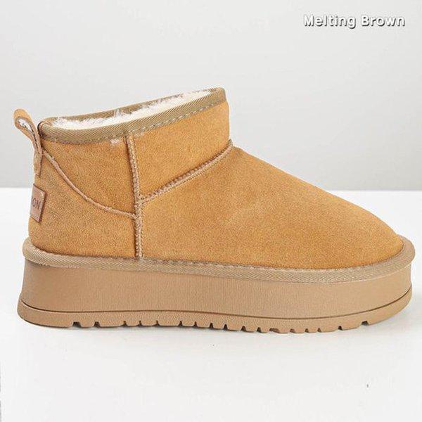 女性用ショートブーツ 冬 ぬいぐるみ裏地 ウィンターブーツ SS90