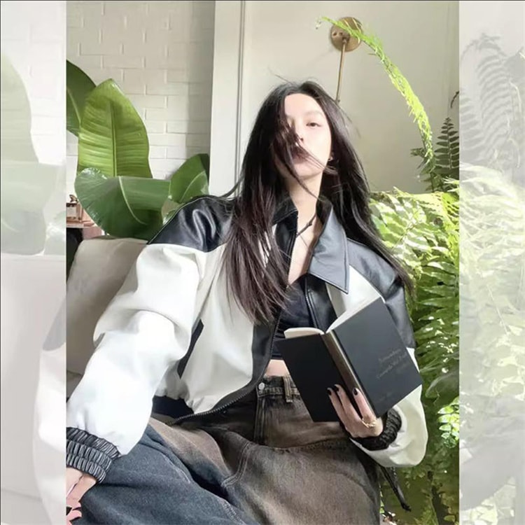 激安セール 春 機関車のコート 野球服 ゆったりする 長袖 コート レディース トレンド レトロ 差し色 つなぎ デザインセンス 革コート ジャケット 4,797円