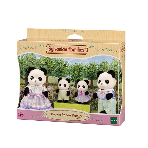 KC認証 シルバニア プキ パンダ 家族 ウサギ フィギュア ママ遊び 人形遊び ロール遊び