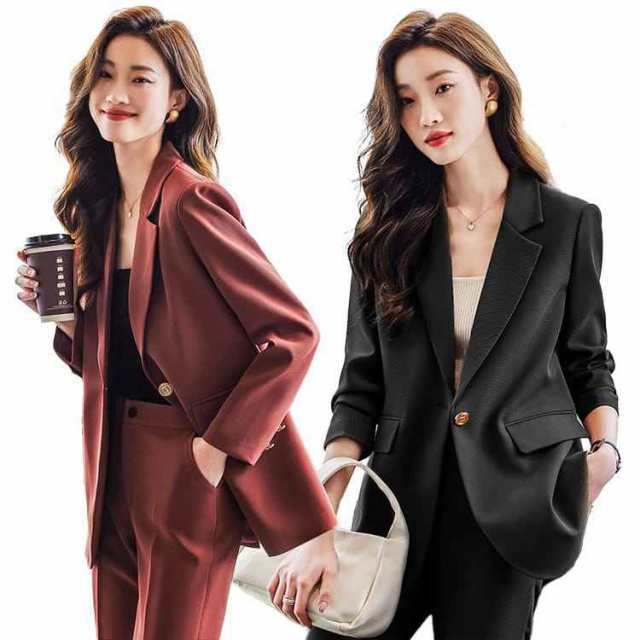 【2枚購入で100円OFF】フォーマルスーツ レディース ミセス スーツ セットアップ 制服 大人 セットアップ 服装 母親 結婚式 発表会 ブレザー 洗える お宮参り