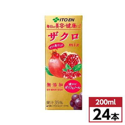 他サイト： ザクロmix 200ml エコパック (紙パック) 24本の商品画像