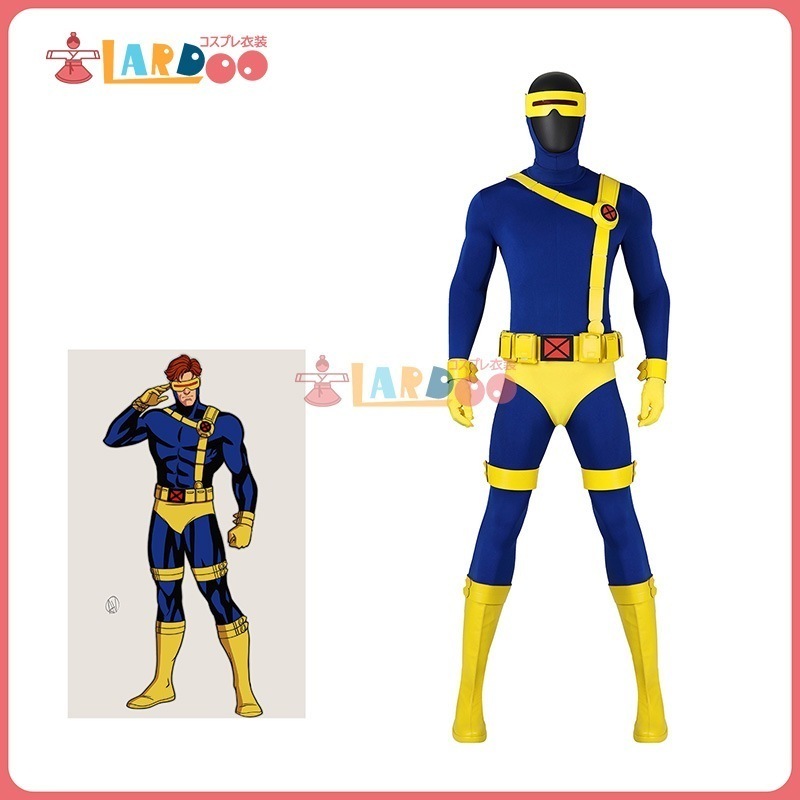 【工場直販 品質保証】 X-MEN 97 エックスメンきゅうじゅうなな スコット サマーズ / サイクロプス Scott Summers コスチューム コスプレ衣装/靴