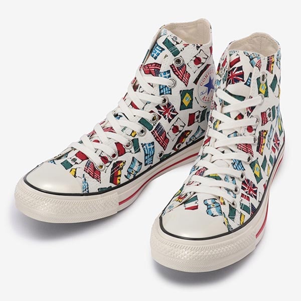 メンズ レディース オールスター US ネイションズフラッグ ハイカット ホワイト US NATIONSFLAG hi スニーカー