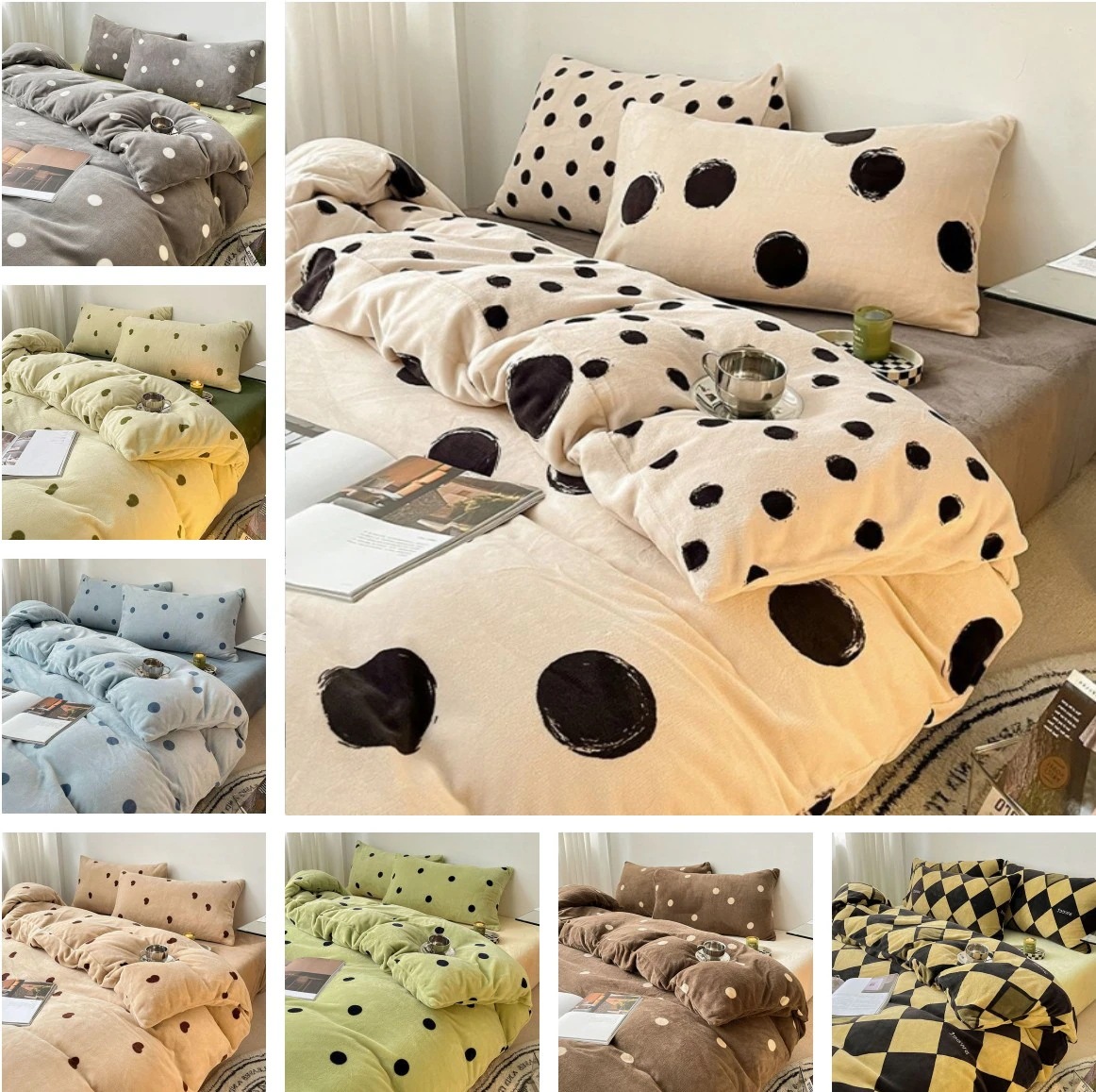 韓国ファッション 布団カバー 冬用 毛布 暖かい 厚手 ベッドカバー ダブルサイズ 掛け布団カバー 抗菌防臭 洗える 寝具 ベッド用品 プレゼント シングル セミダブル ダブル