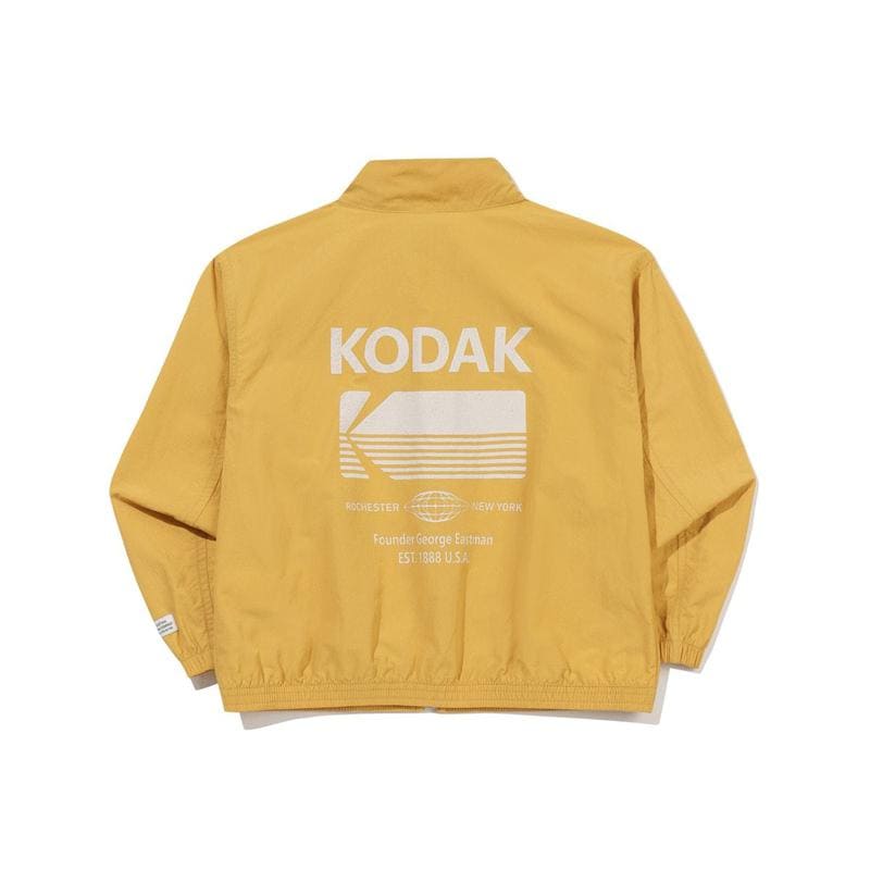 [公式]エッセンシャル ビッグロゴ スタンネック ジャケット キッズ YELLOW