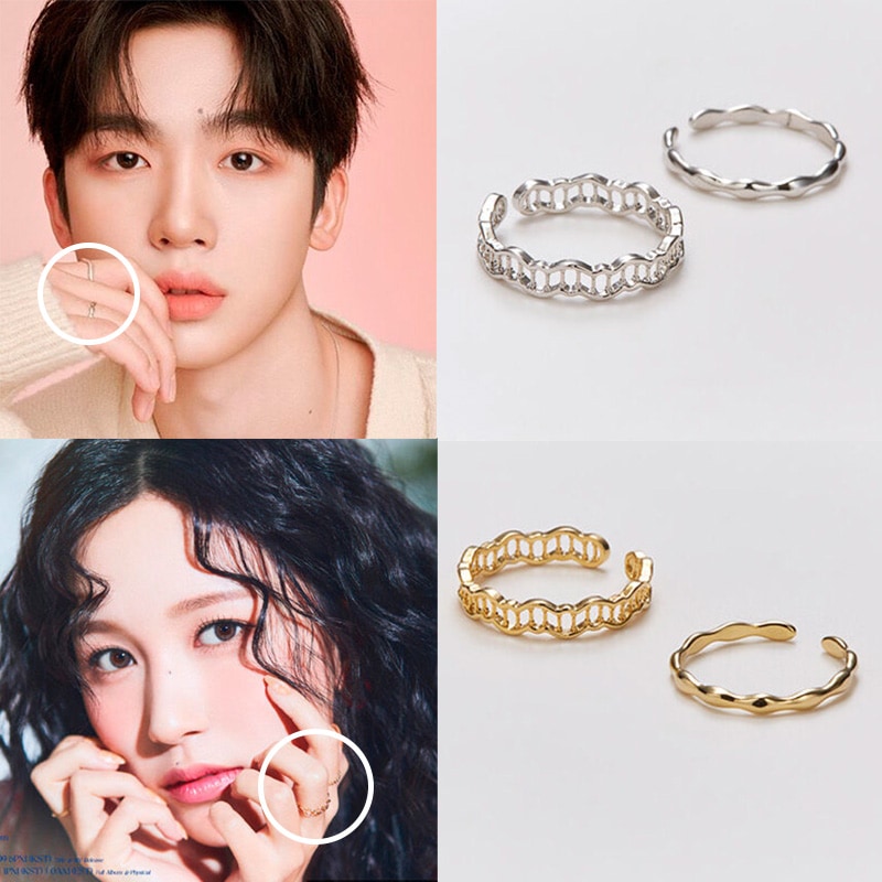 [TWICEミナ/KEY/アリン&スンヒ/ヒョンウォン/ヒョヨン/BoA着用]コーラル セット リング