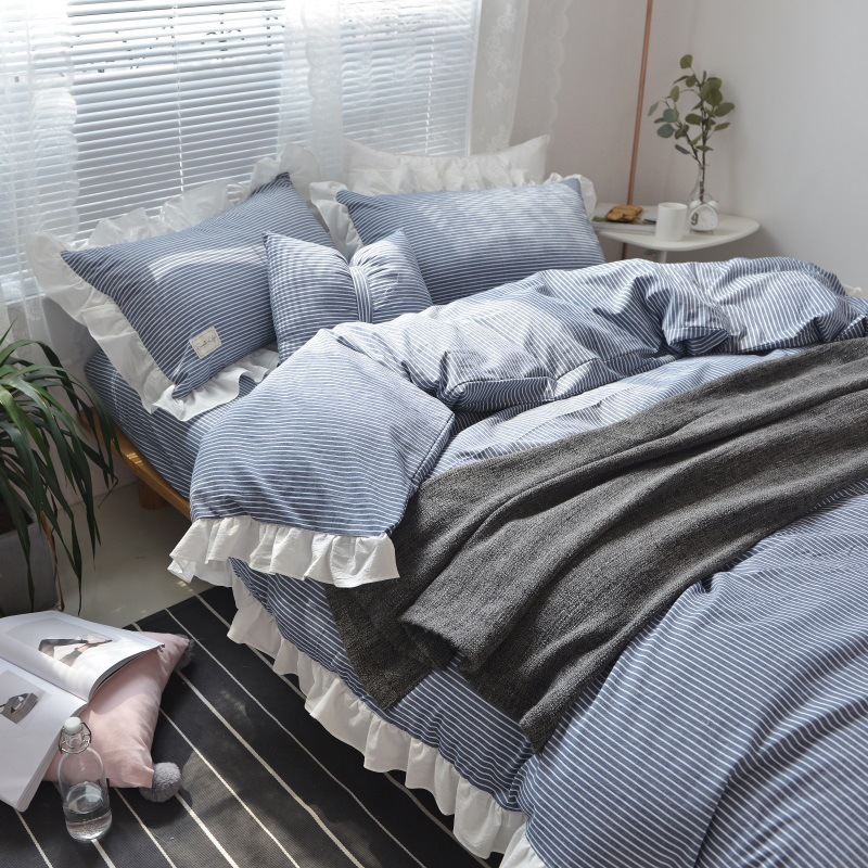 布団カバー フリル付き シングル 3点セット セミダブル かわいいフリル 暖か 掛け布団カバー 敷き 5,417円