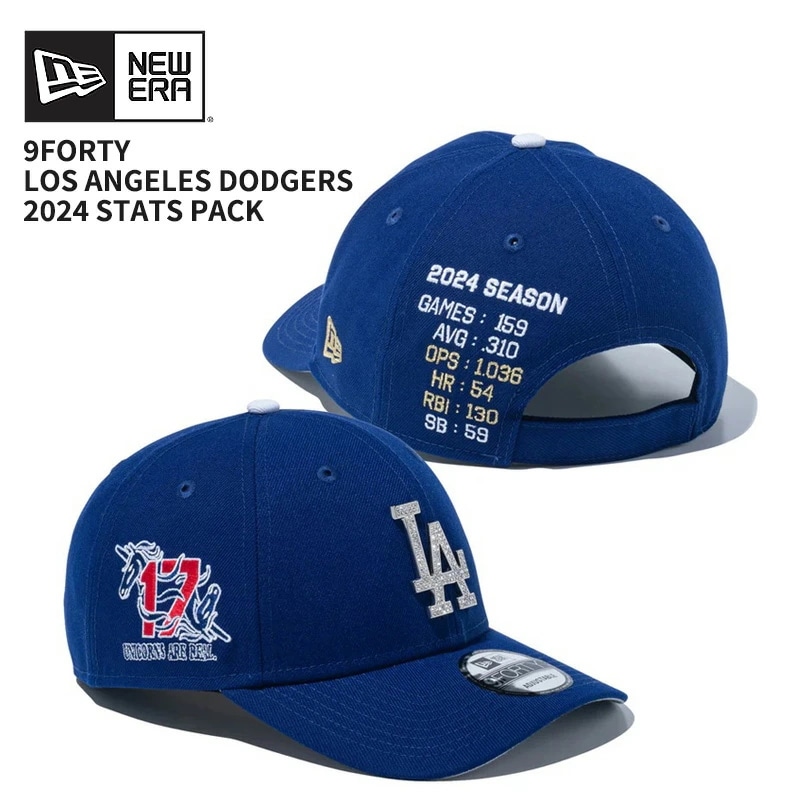 ニューエラ MLB メンズ キャップ 帽子 レディース NEW ERA 9FORTY 2024 Stats Pack 大谷翔平 ロサンゼルス・ドジャース ダークロイヤル 14682580