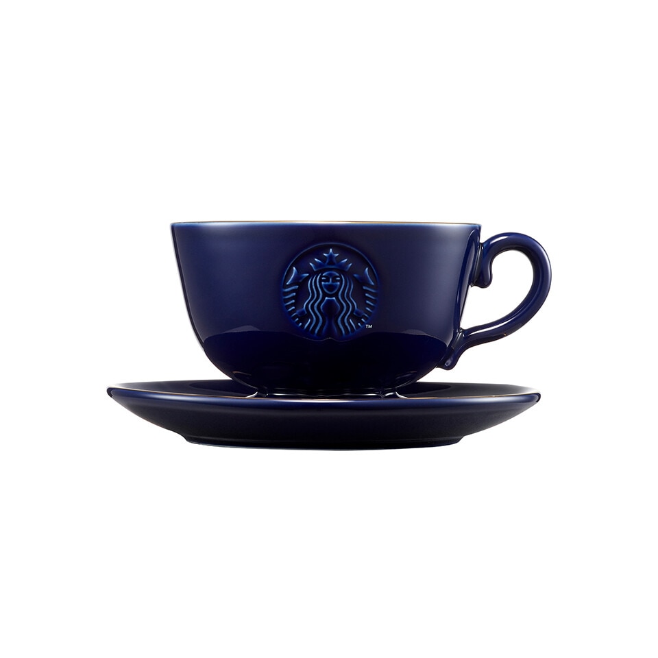 Starbucks Korea Sakura MD スターバックスコリア2021チェリーブロッサムリミテッドブロッサムゴールドリムマグ＆ソーサー296ml+追跡番号