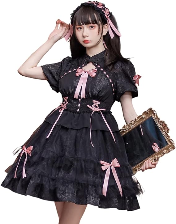 [Sky]ワンピース ロリータ ゴスロリ 衣装 ロリータ コスプレ アニメ 大きいサイズ 森ガール 甘ロリ ゴシック ドレス 女装 服 メイド クリスマス ハロウィン お嬢様 かわいい