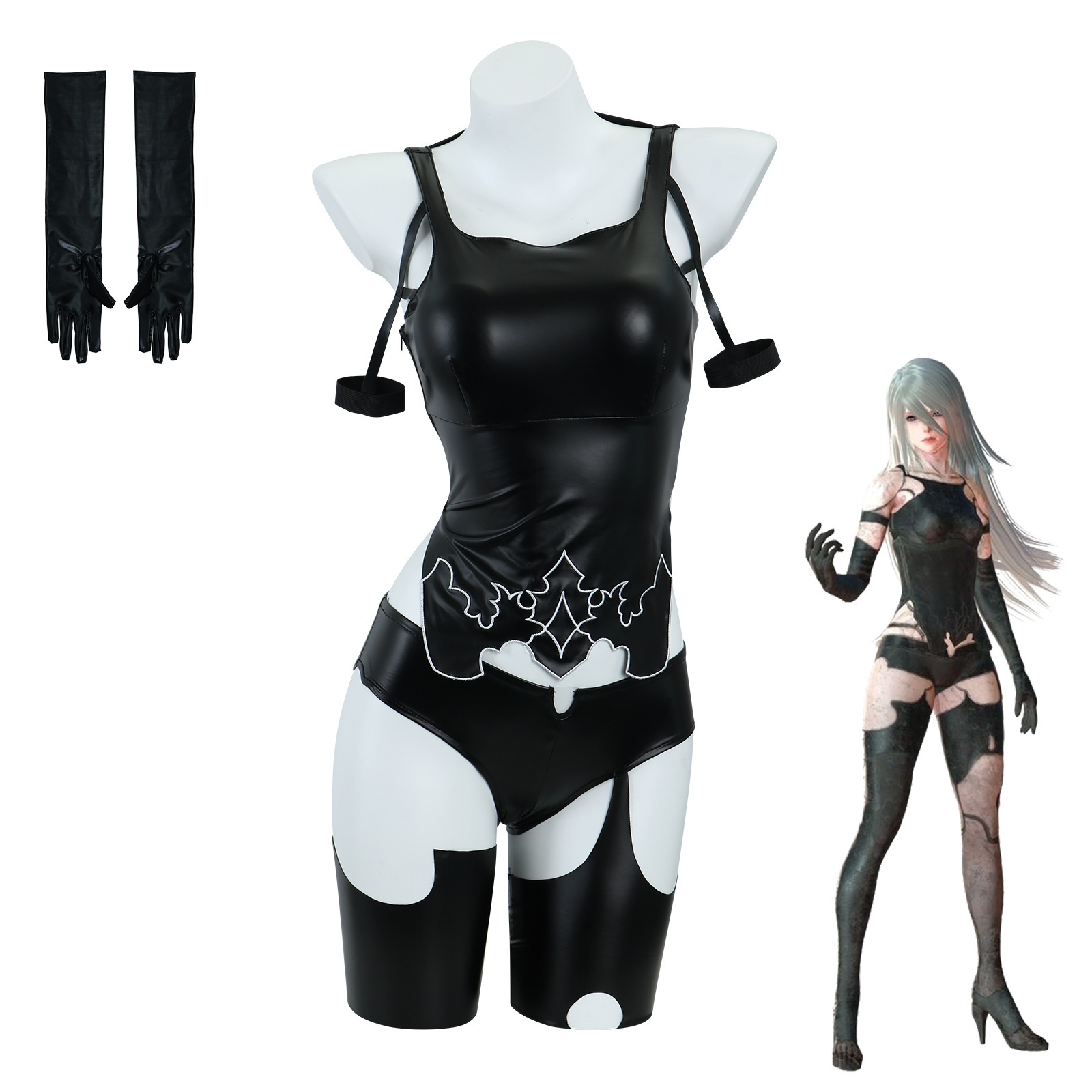 ニール機械紀元cos服ユルハa2コスプレコスプレセクシーエナメル衣装
