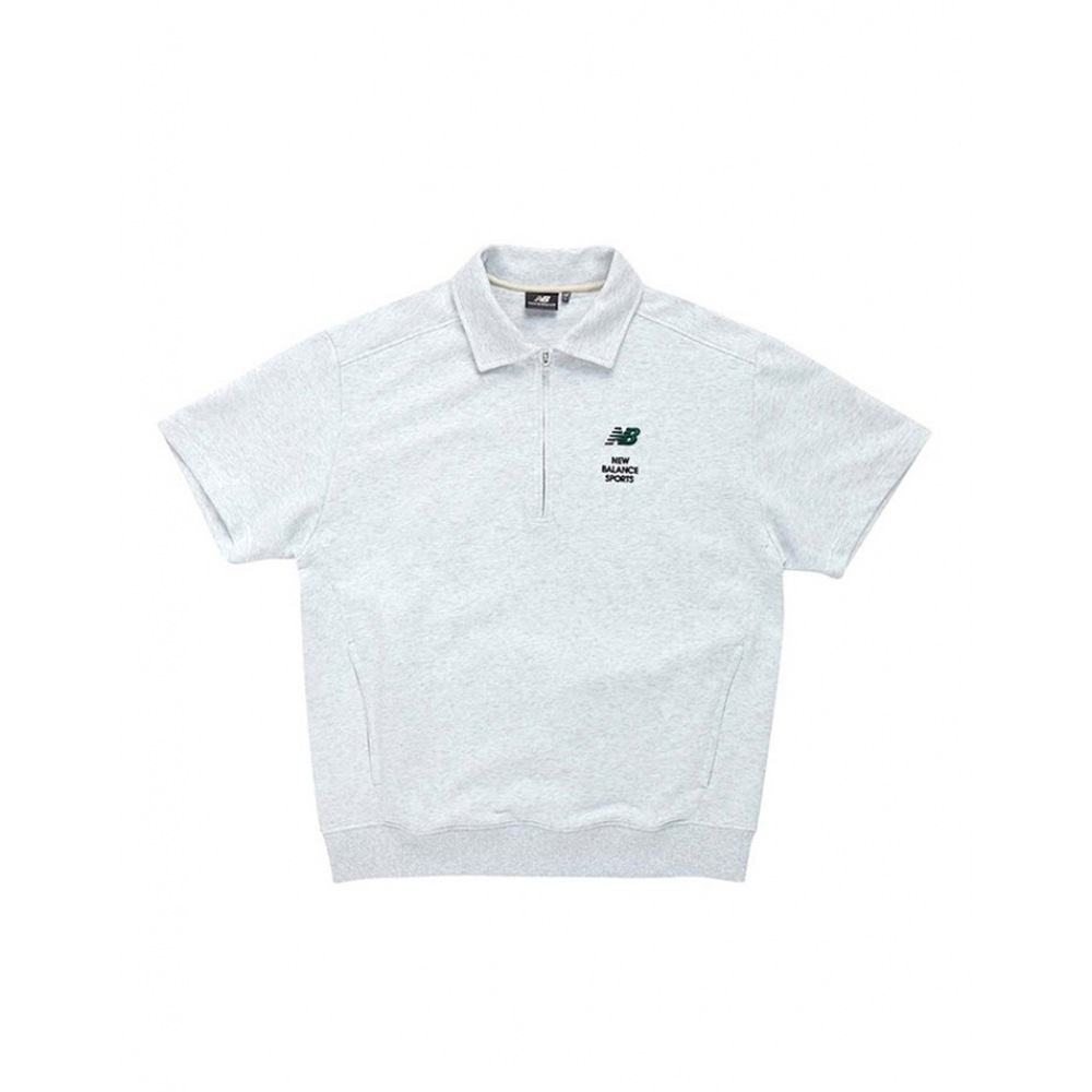 ニューバランス UNI ハーフジップアップショートスリーブオーバーシャツ NBNCD22423-16