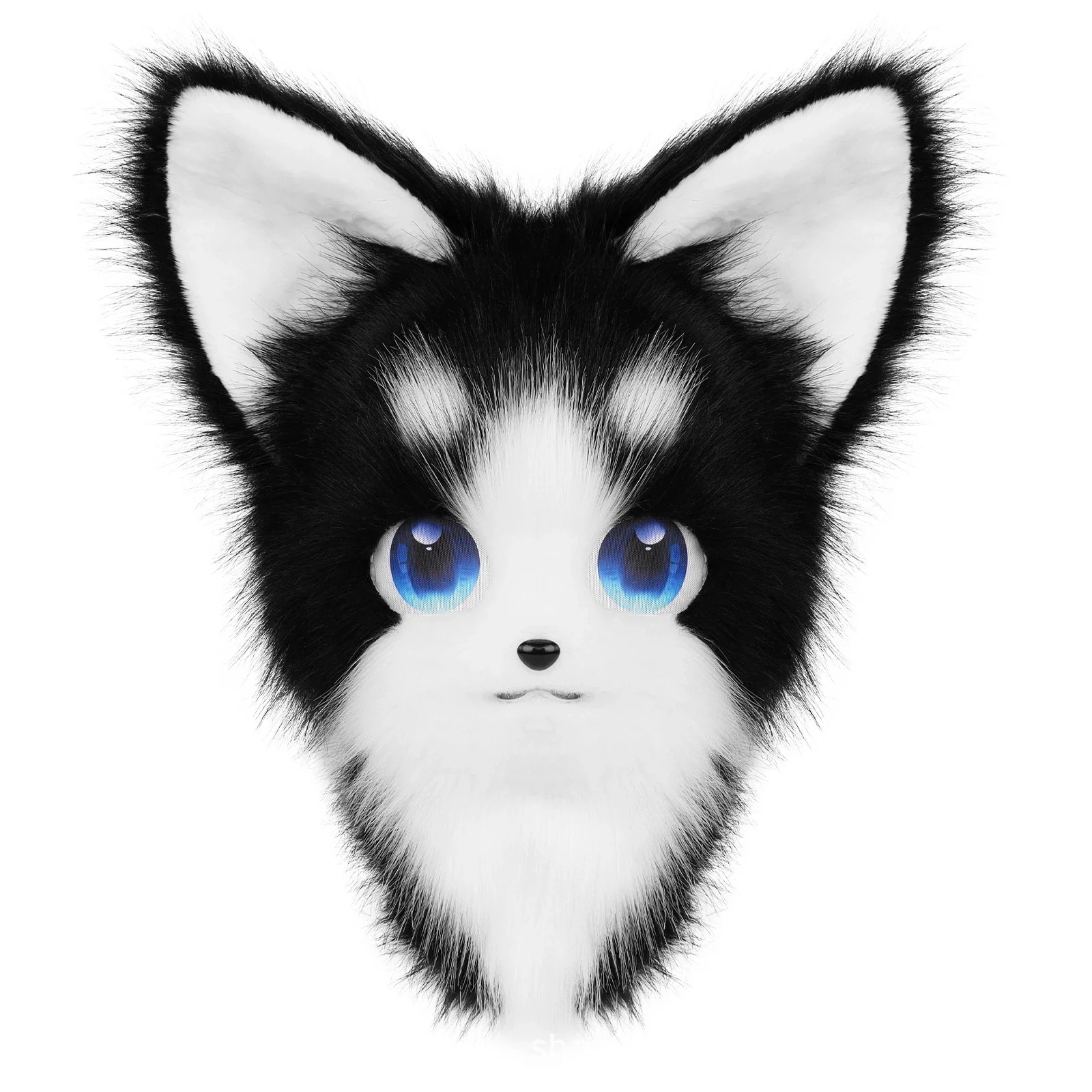 キグモコモコ仮装猫猫頭単頭完成品ハロウィンコスプレヘッドセット着用可