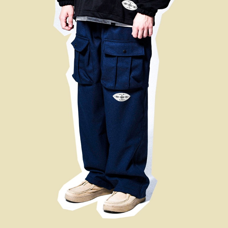NUMBER EIGHT WIDE CARGO PANTS (NAVY)