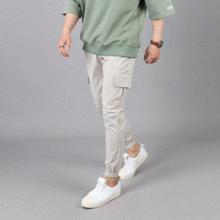 WMZカーゴポケットリネンジョガーパンツ