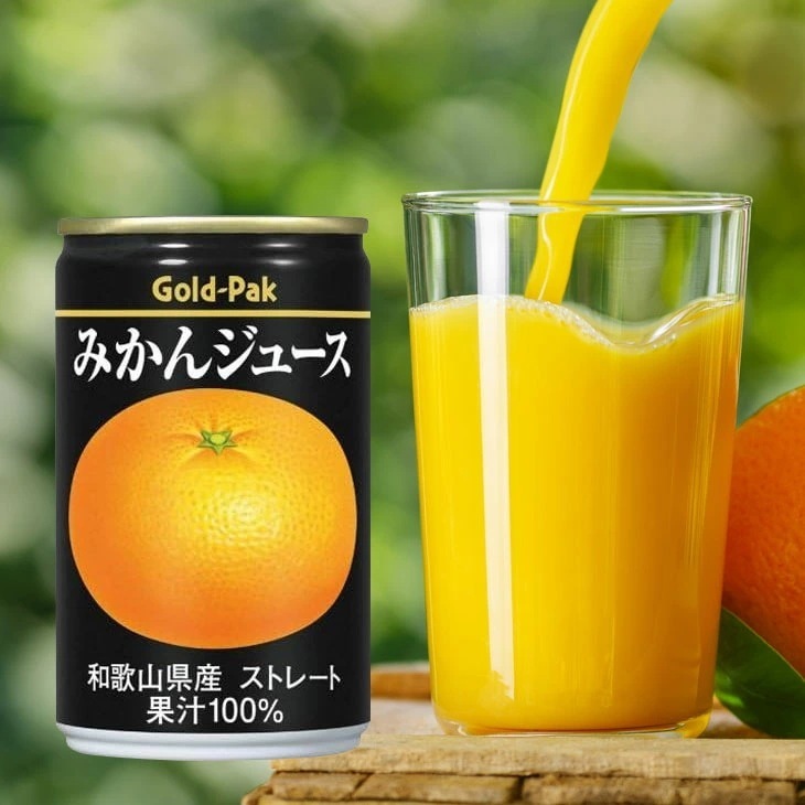 Gold-Pak ゴールドパック みかんジュース 160g×20缶 ストレート 果汁100％ 和歌山 うんしゅうみかん ミカン 果物 フルーツ ジュース缶