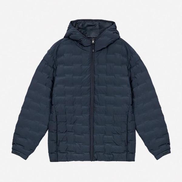 HC07 男女兼用 四角パターン フード付きパディング NUL808 (S43701427)