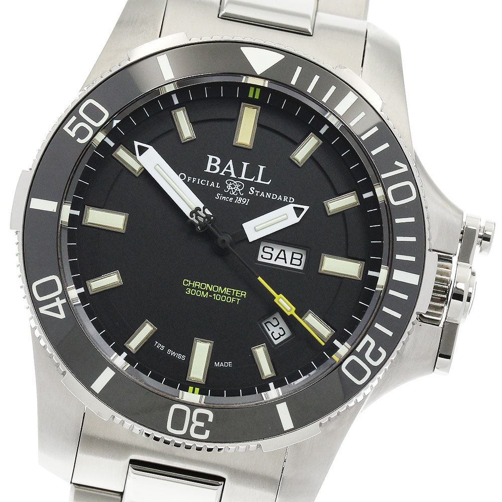 ボールウォッチ BALLWATCH DM2236A-SCJ-BK エンジニア ハイドロカーボン サブマリン ウォーフェア デイデイト 自動巻 メンズ 保付_904810【中古】
