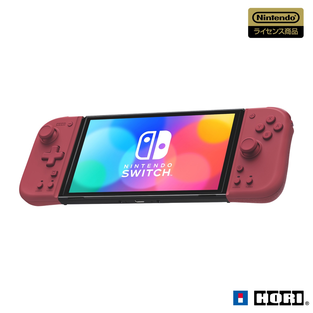 ホリ グリップコントローラー Fit for Nintendo Switch　 APRICOT RED NSW-398 グリップコントロ-ラ- Fit アプリコットレッド