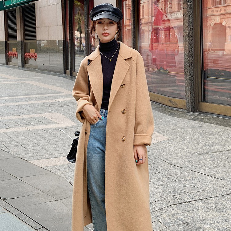 ウールコートアウターロングコートトレンチコートチェスターコートレディース大きいサイズAライン秋春黒カーキ