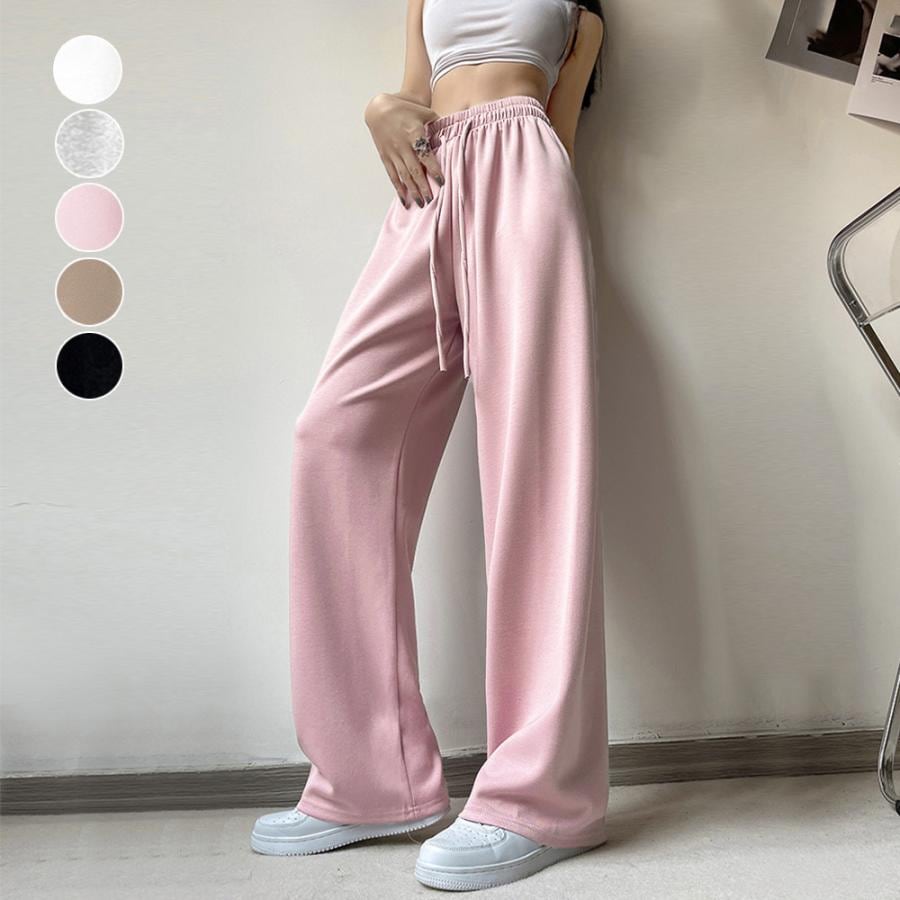 【超お得1つ買うと10個もらえる】[今日は安い-出荷が早い]スウェットパンツ イージーパンツ レディース ドローストリング ウエストゴム ゆったり