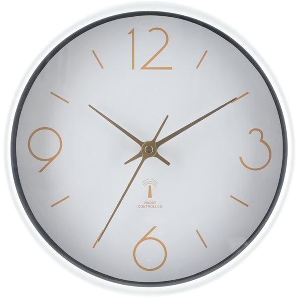 電波掛時計 アリオス 約Φ255mm ホワイト