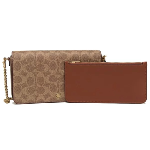 ショルダーバッグ SIGNATURE シグネチャー ベージュ レディースCAO03 B4XHG