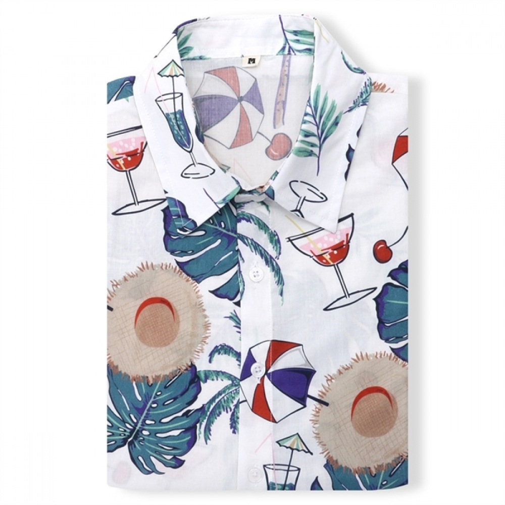 [ジュアンス] クリスチャンカクテルハワイアンショートスリーブシャツCKST7830