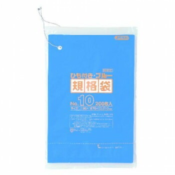 ジャパックス HD規格袋 厚み0.0100.012mm No.10 ひも付き 青 200枚10冊5箱 HKB10 16,678円