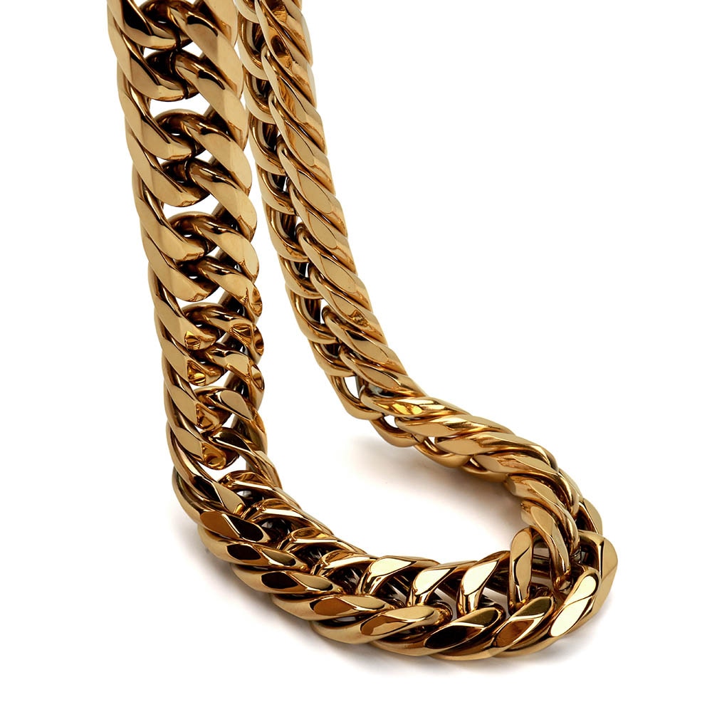 316L 極太ダブル喜平チェーン [n896-gold]