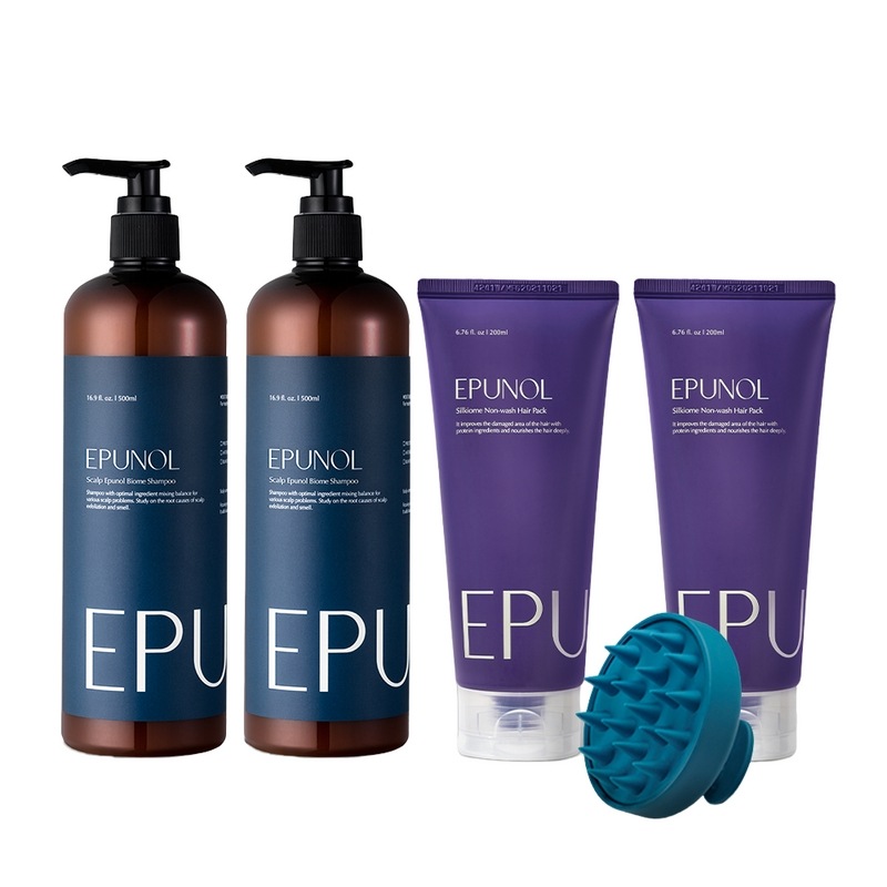 エピノールバイオムシャンプー500ml+ノンウォッシュ時ヘアパック200ml 2 STEPダブルパッケージ4種セット