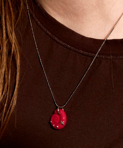 NFF eddy necklace red エディネックレス レッド 韓国アクセサリー ネックレス