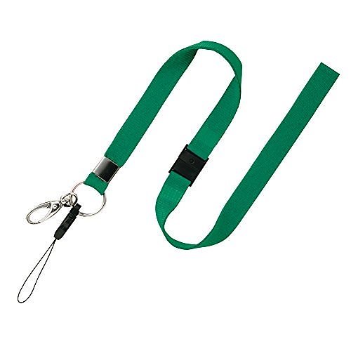 （まとめ買い）オープン工業 吊り下げストラップ 緑 NB-205-GN 00372034 [x10]